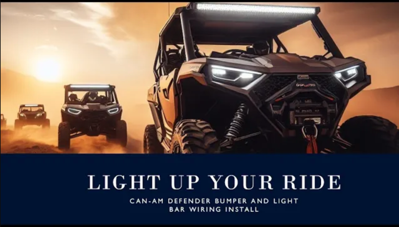 Light Up Your Ride – Can-Am Defender DPS – Light bar Installation